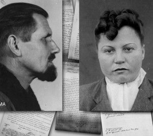 Fotot e Hans Troschel dhe Elsa Koch, marre nga dosja e procesit gjyqesor, ...