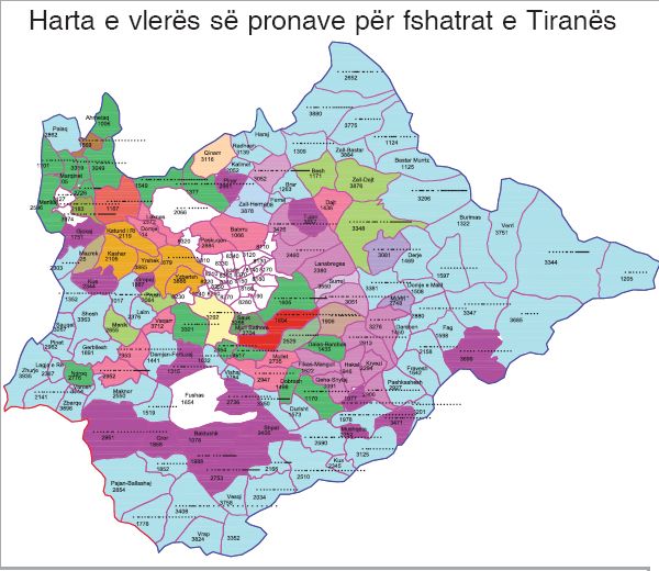 Çmimet e Tiranës, sa kushton toka në fshatrat e vilave VIP