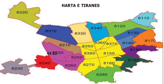 Çmimet e reja fiskale, pesë zonat që penalizohen në Tiranë