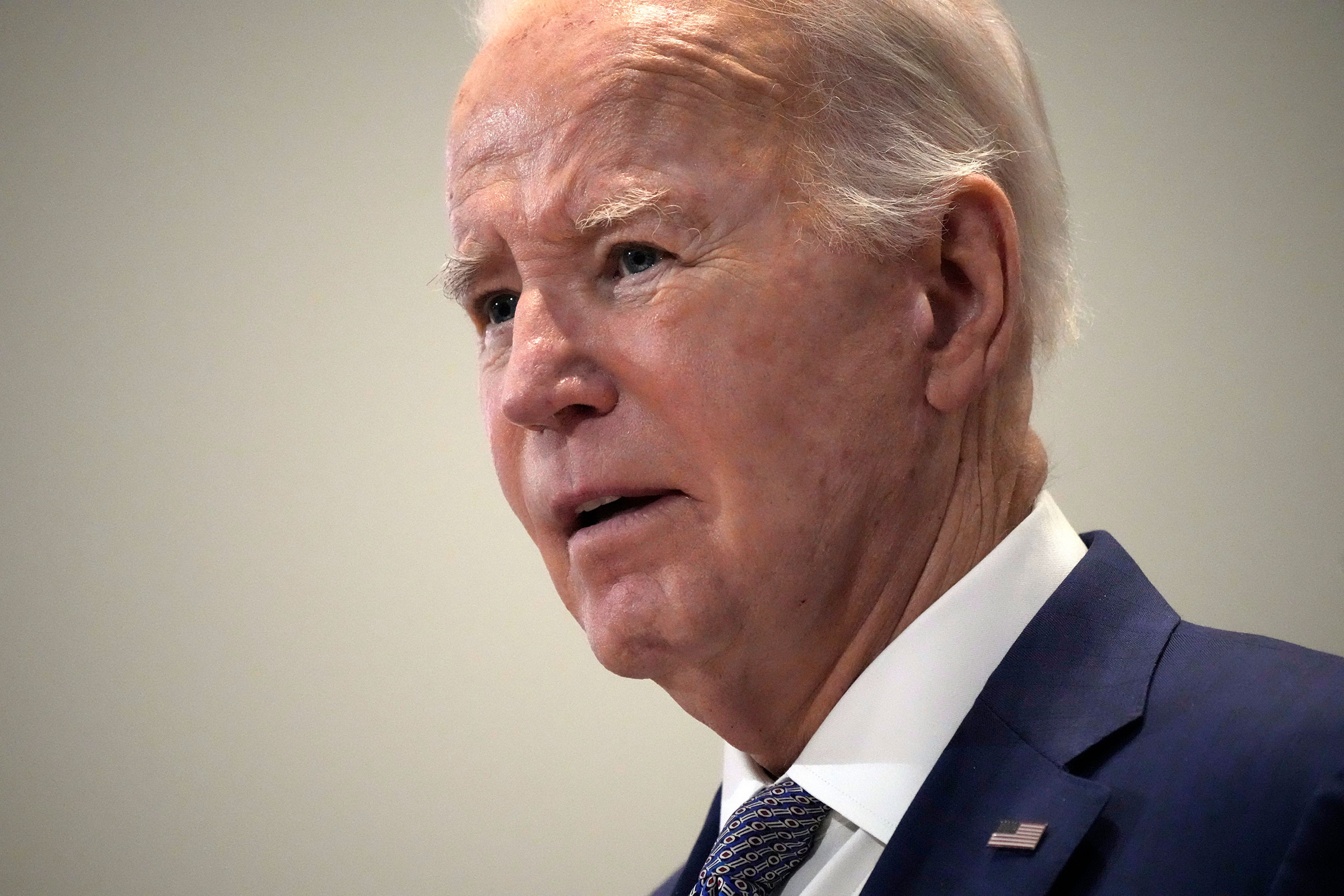 President Joe Biden speaks at St. John Baptist Church in Columbia, S.C., on Sunday, Jan. 28, 2024. (AP Photo/Jacquelyn Martin)