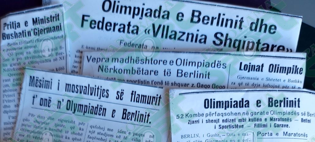 Tituj të shkrimeve nga gazeta “Sporti Shqiptar” në vitin 1936.