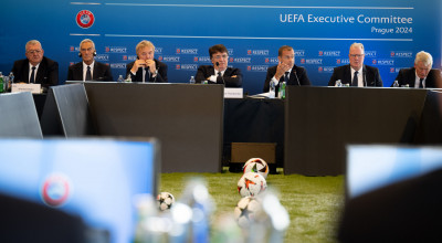 PRAGUE, CZECHIA - SEPTEMBER 24: UEFA Executive Committee - Prague 2024 on September 24, 2024 in Prague, Czechia (Photo by Kristian Skeie - UEFA/UEFA via Getty Images)