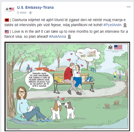 ambasada amerikane per te fejuarit