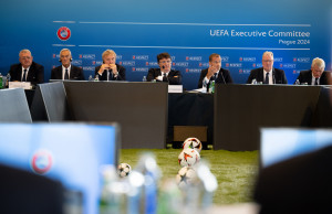 PRAGUE, CZECHIA - SEPTEMBER 24: UEFA Executive Committee - Prague 2024 on September 24, 2024 in Prague, Czechia (Photo by Kristian Skeie - UEFA/UEFA via Getty Images)