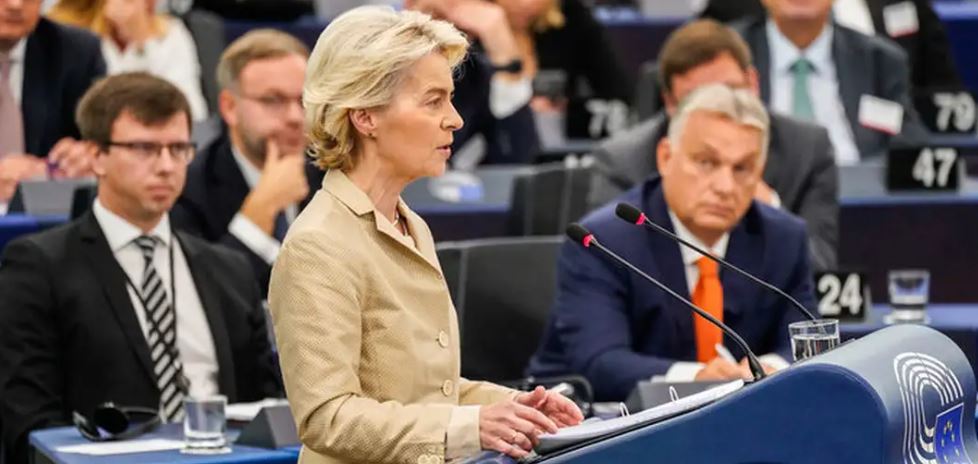 Ursula von der Leyen në Parlamentin Evropian