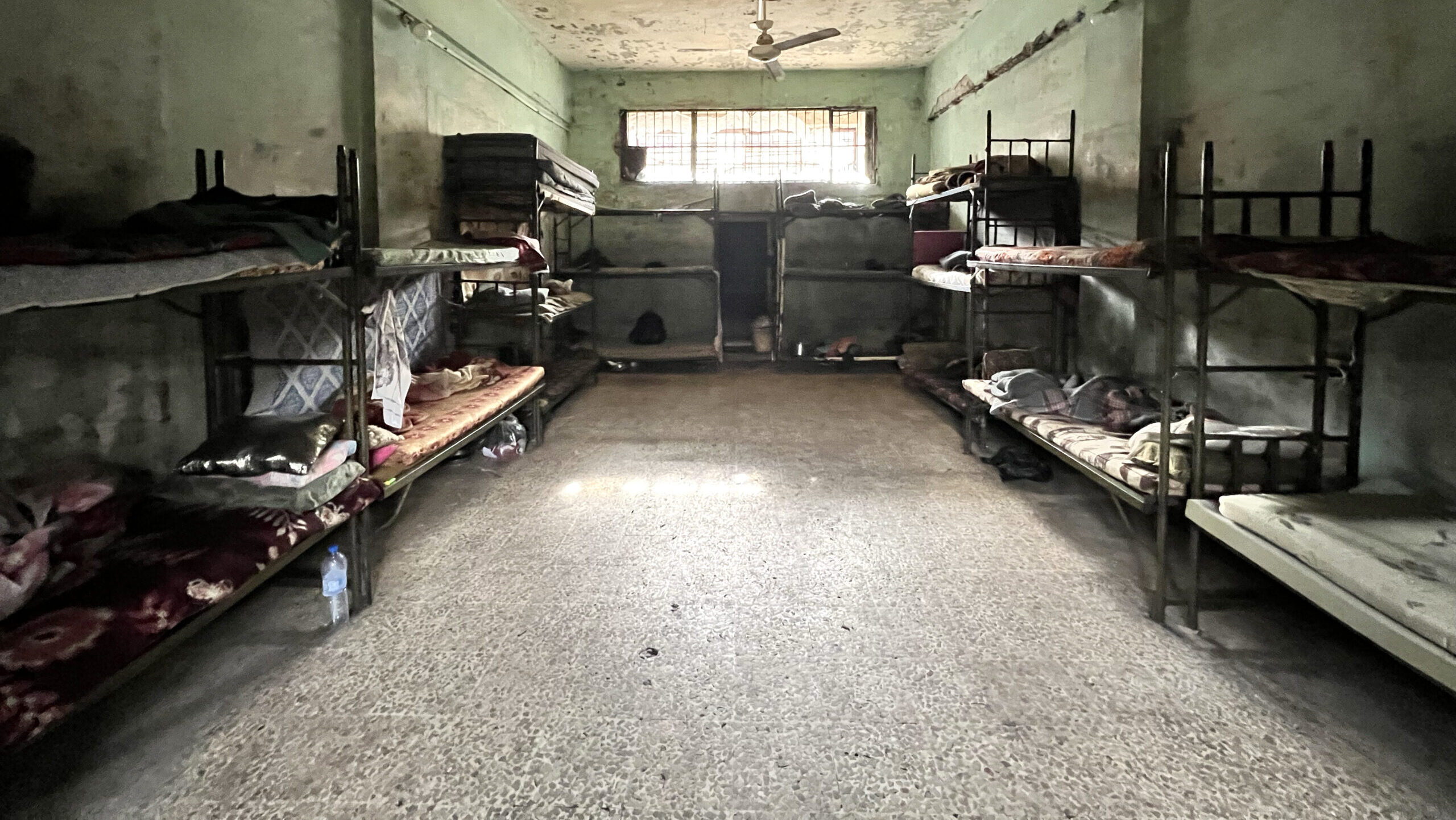 HAMA, SYRIA - DECEMBER 07: An inside view of the Hama prison after the armed groups opposed to Bashar al-Assad's regime, led by Hay'at Tahrir al-Sham (HTS), which have been fighting regime forces since Nov. 27, took control of the city center of Hama on December 07, in Syria. (Photo by Kasim Rammah/Anadolu via Getty Images)