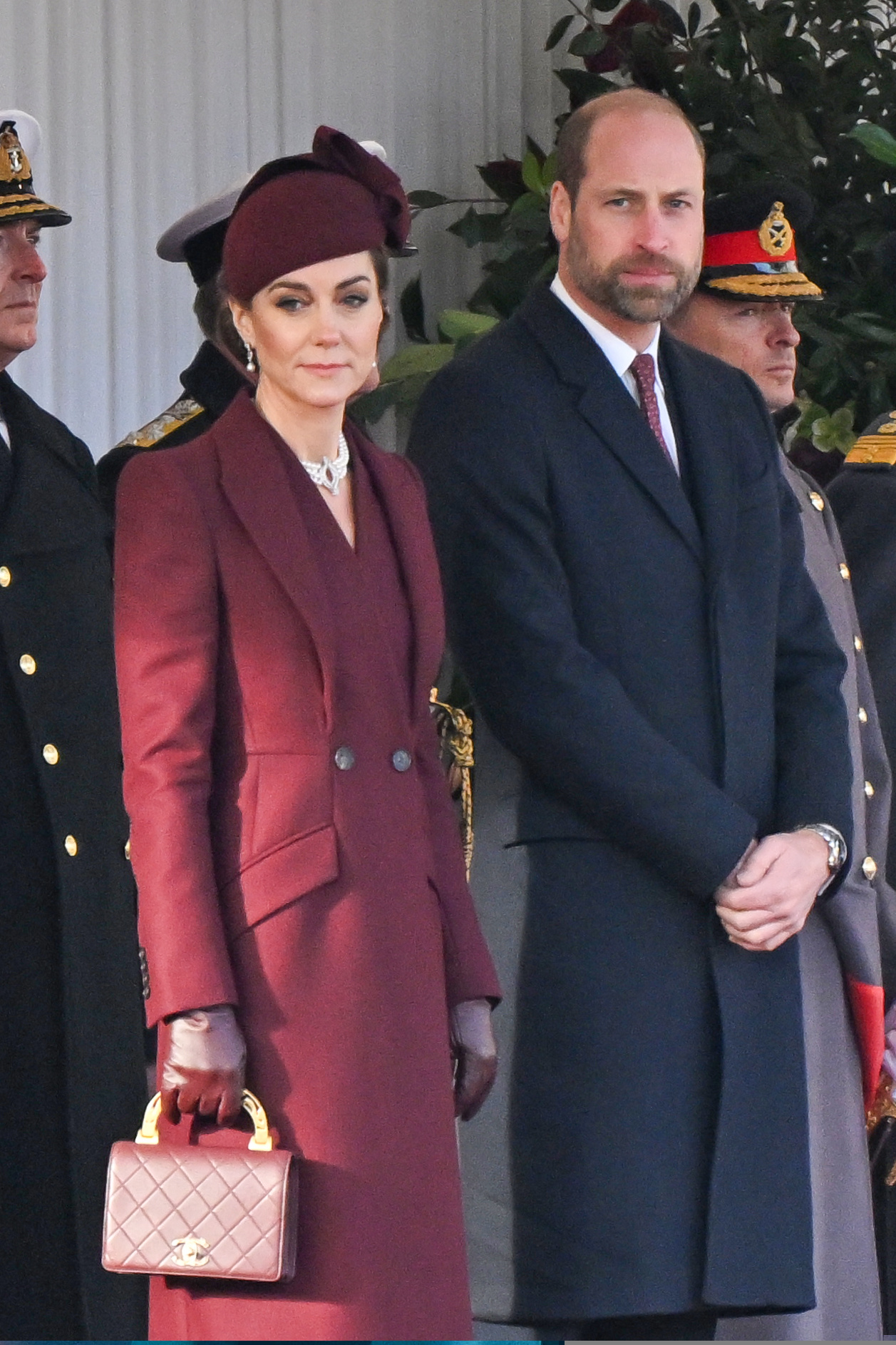 Kate Middleton Attends Ceremonial Welcome For Emir Of Qatar And His Wife At Horse Guards - 03 Dec 2024