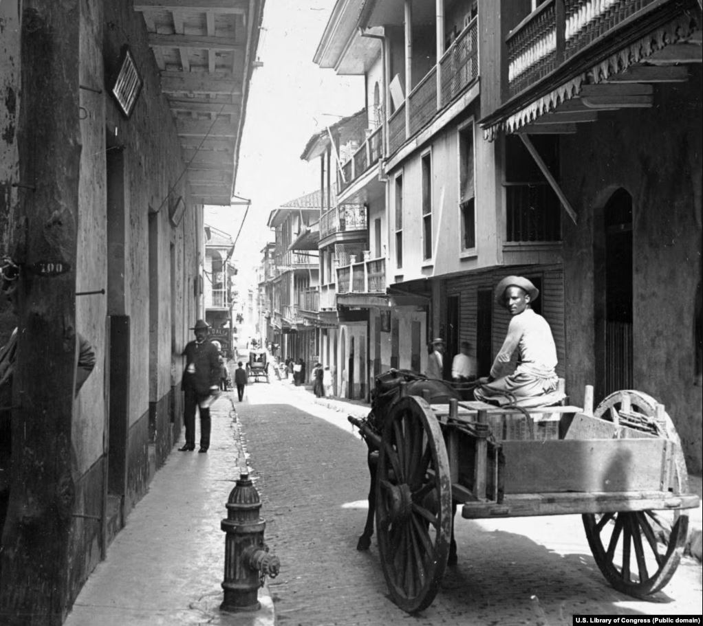 Një rrugë në Panama, në fillimin e viteve 1900